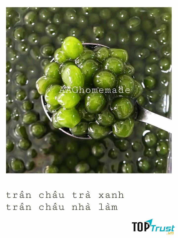 Trân châu trà xanh của quán rất được ưa chuộng