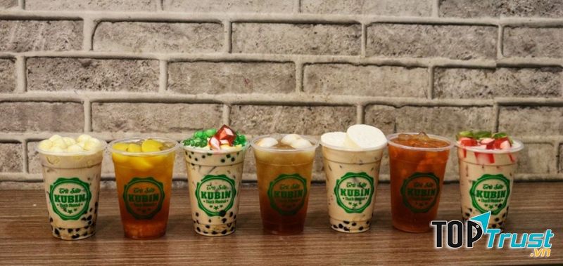 Trà Sữa KuBin có menu rất phong phú