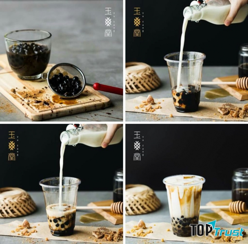 Trà sữa mùa đông trân châu nghệ nhân