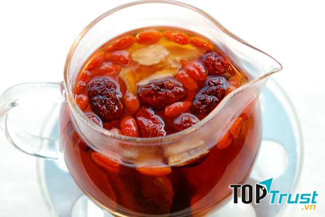 Trà táo tàu ngâm