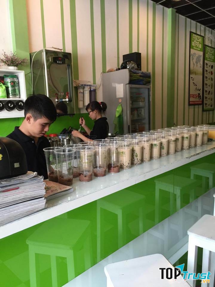 Quầy bán hàng của Trà Tiên Hưởng
