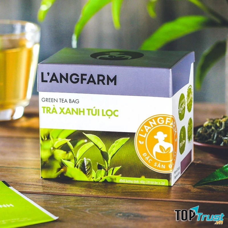 Trà xanh túi lọc L'angfarm