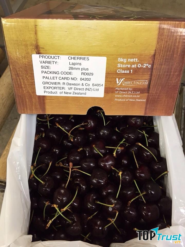 Cherry nhập khẩu từ Newzeland