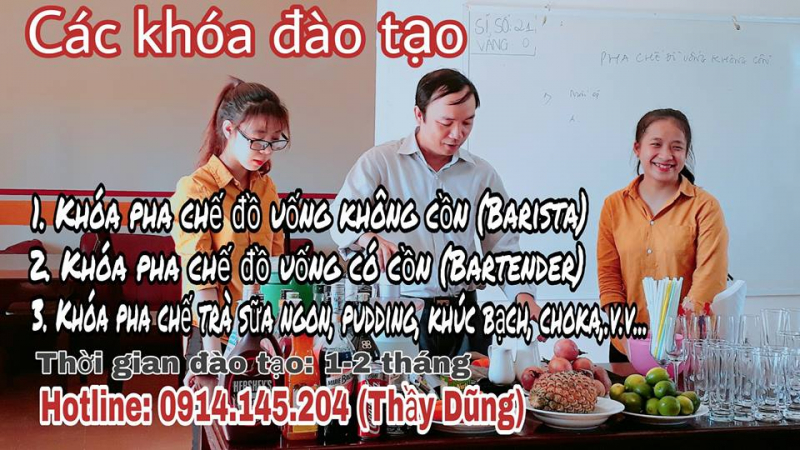 Trần Dũng - Dạy pha chế tại Huế