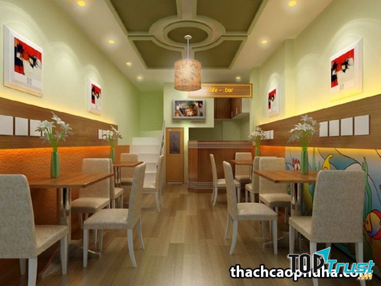 Trần thạch cao cho cửa hàng, showroom