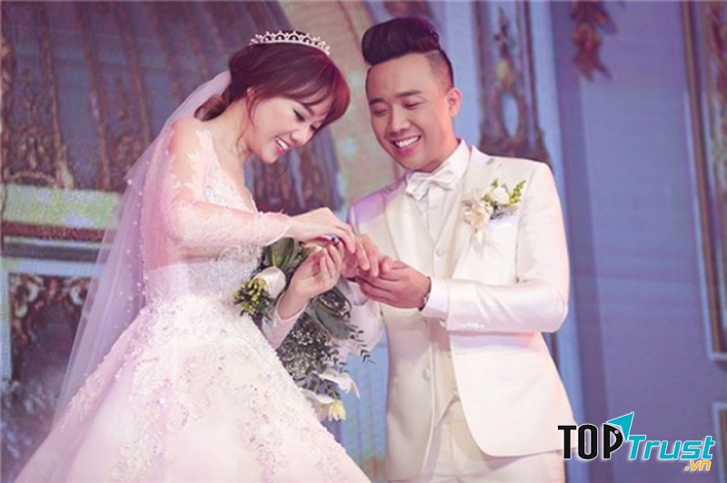 Trấn Thành - Hari Won trong ngày cưới