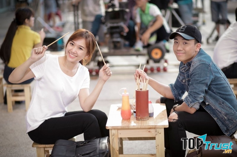 Hari và Trấn Thành vui vẻ lúc mới công khai