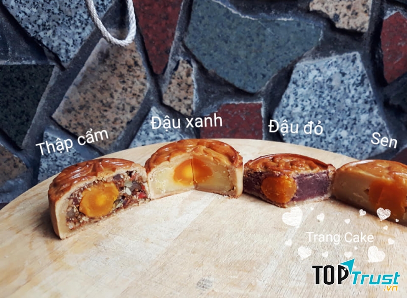 Menu các loại nhân bánh rất hấp dẫn