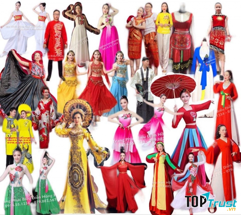 Trang Phục Biểu Diễn Hồng Hạnh