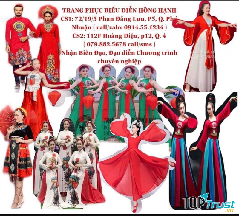 Trang Phục Biểu Diễn Hồng Hạnh