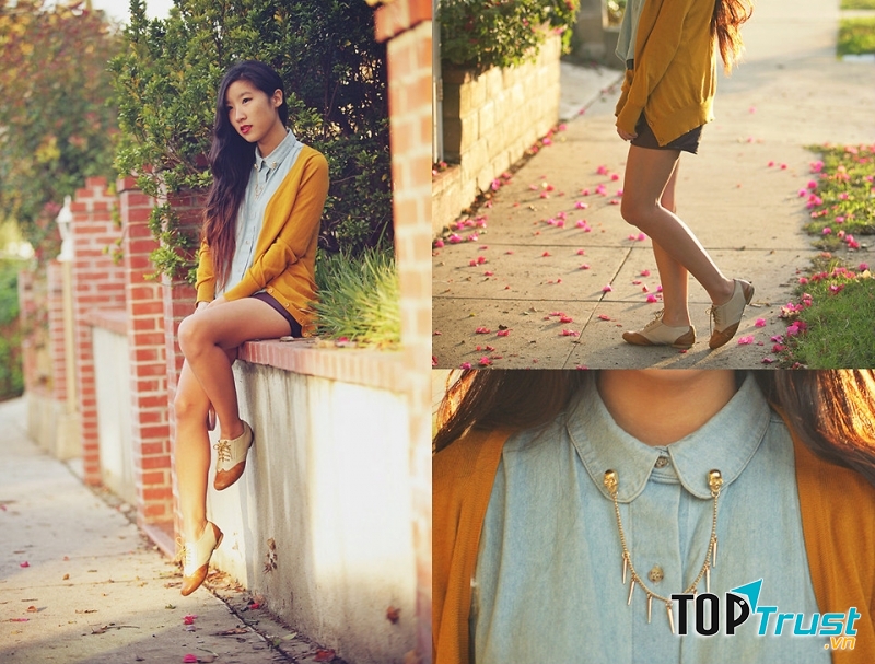 Màu vàng mang lại cho người mặc nét trẻ trung, cuốn hút