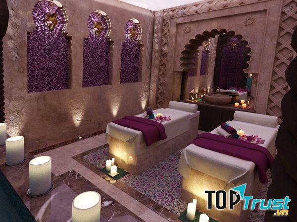 Trang trí spa với nến