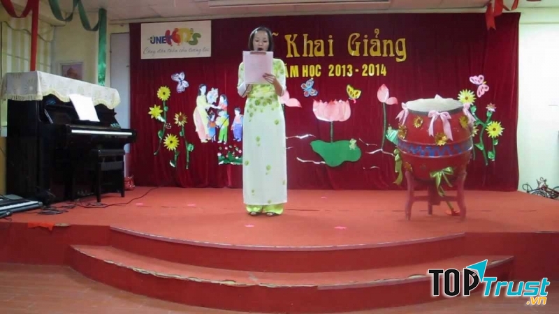 Trang trí lễ khai giảng mầm non