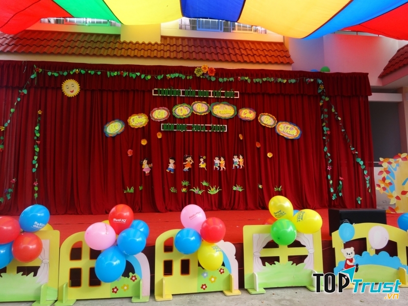 Trang trí lễ khai giảng mầm non