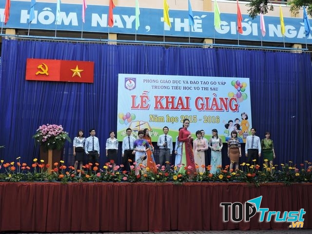 Trang trí lễ khai giảng trường tiểu học