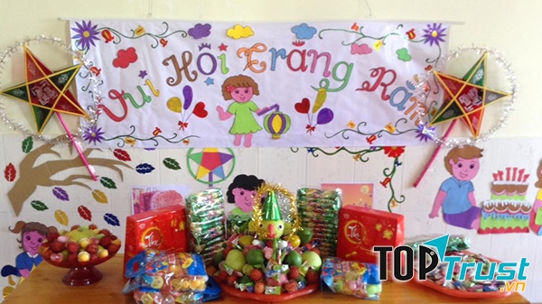 Trang trí mâm cỗ trung thu (Ảnh minh họa: nguồn internet)