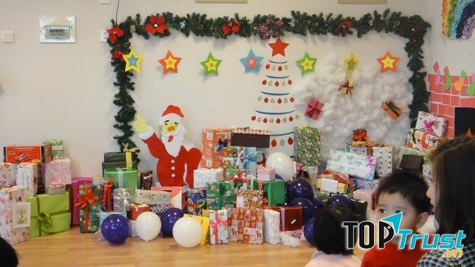 Trang trí Noel cho các góc lớp mầm non