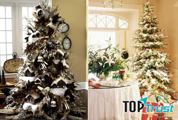 Cây thông kiểu tự nhiên như một ngôi làng trong truyện cổ tích