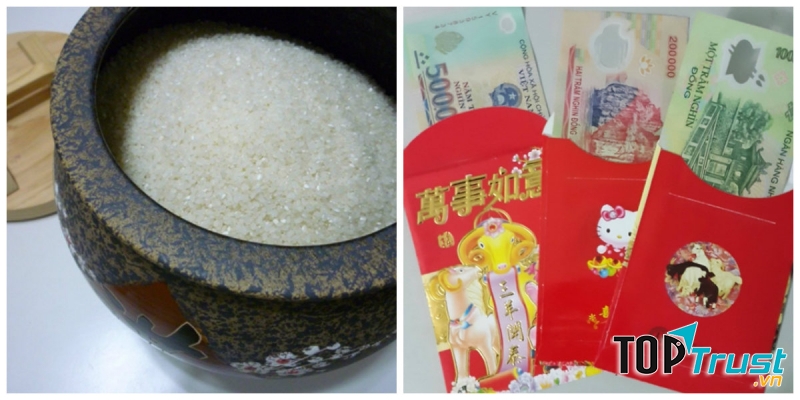 Tránh để lộ đáy thùng gạo