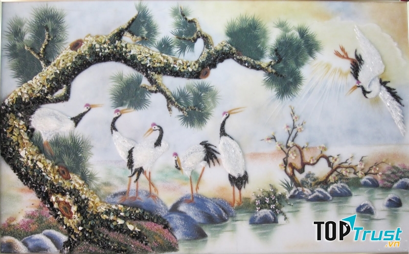 Tranh Tùng hạc hợp với những người tuổi Thân