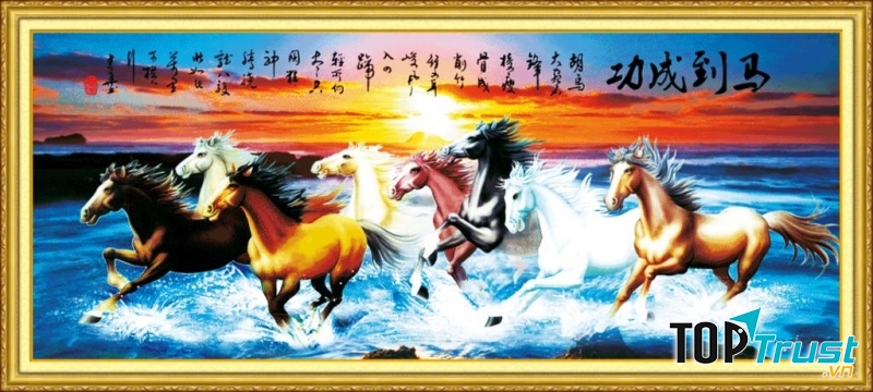 Tranh ngựa là một lựa chọn được nhiều gia chủ tuổi Thìn yêu thích nhất
