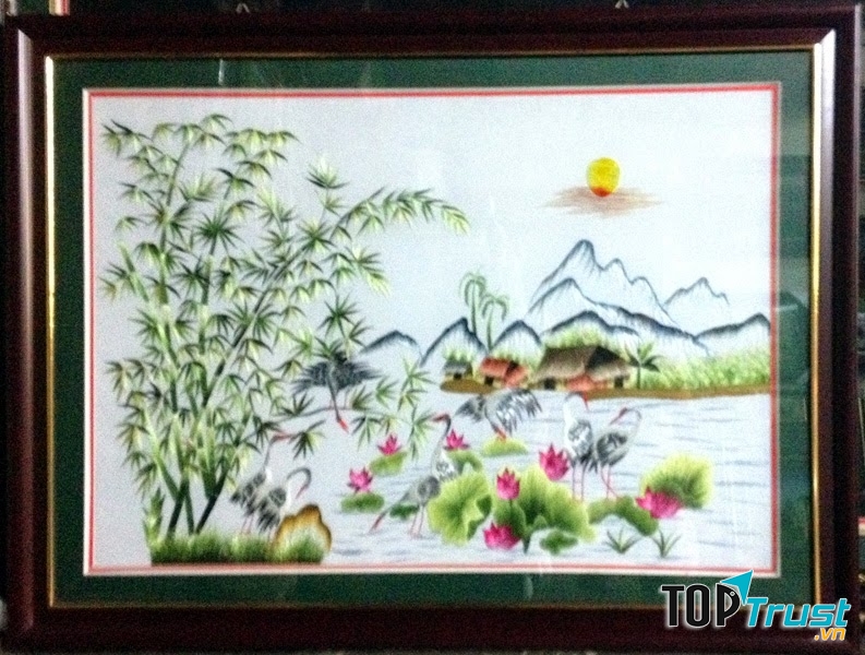 Tranh Thêu Tay Hà Sơn