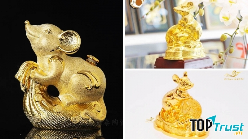 Tượng chuột vàng – quà tết ý nghĩa 2020