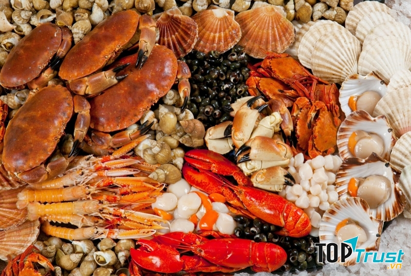 Hải sản là một trong những thực phẩm có tính hàn mà sau khi phá thai cần tránh