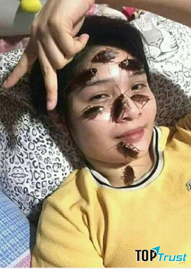“Chụp ảnh tự sướng với gián trên mặt”