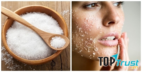 Muối biển cũng có tác dụng rất tuyệt diệu trong việc trị sạch mụn đầu đen.