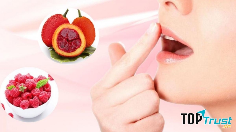 Trị thâm môi bằng dầu gấc