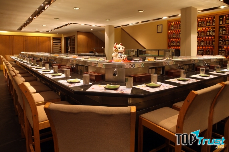 Không gian nhà hàng Asahi