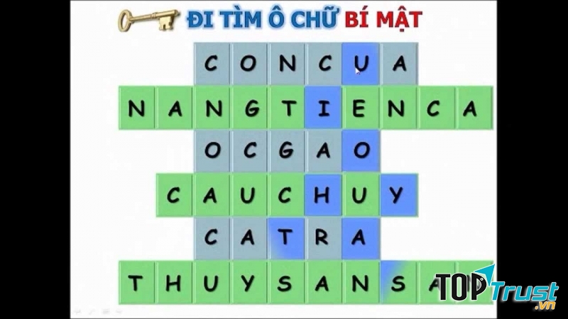 Trò chơi “Ô chữ bí mật” (trò chơi dân gian)