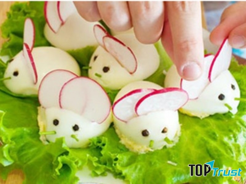 Các món ăn ngộ nghĩnh từ trứng