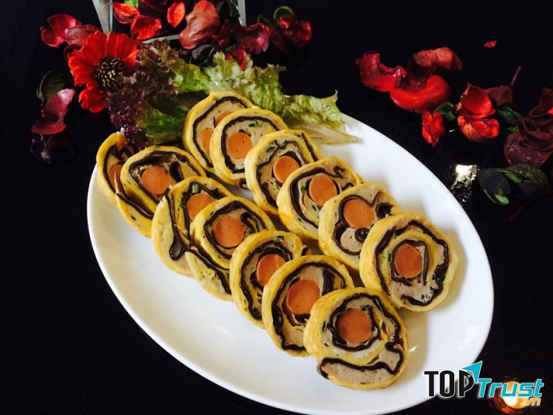 Trứng hấp vân