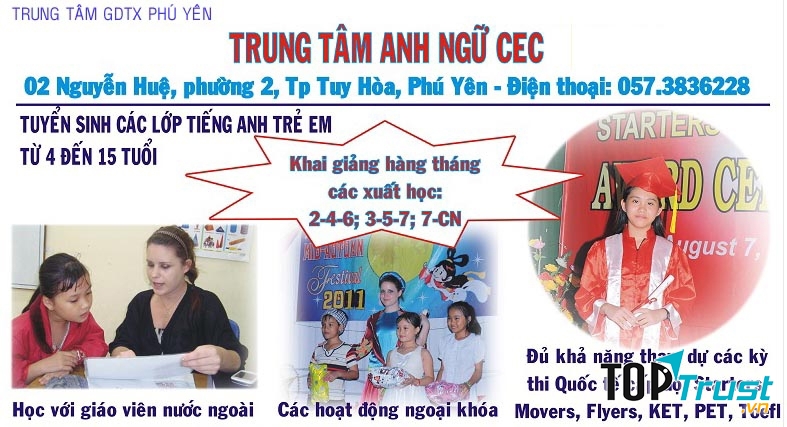 Trung tâm Anh ngữ CEC - Trung tâm GDTX Phú Yên