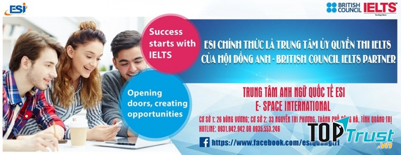 ESI đã luôn cố gắng về mọi mặt để giờ đây tự hào không chỉ là đơn vị đào tạo tiếng Anh chuẩn được Cambridge công nhận mà còn là đơn vị uy tín đủ điều kiện được Hội đồng Anh (Bristish Council) uỷ quyền là đơn vị đăng ký và tổ chức thi chứng chỉ IELTS