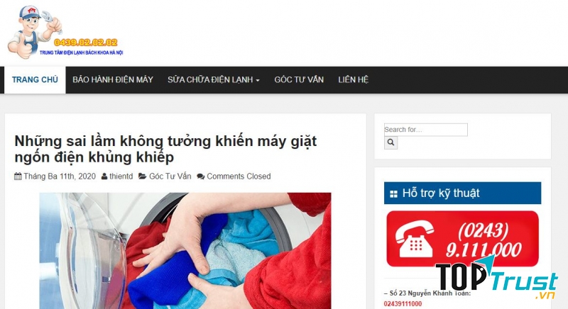 Trung tâm bảo hành điện máy Hà Nội