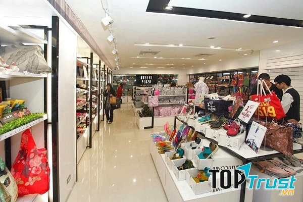 Một khu bán hàng tại trung tâm