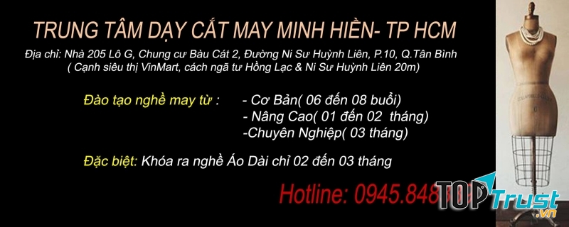 Trung tâm dạy cắt may Minh Hiền cũng được đánh giá là một trong các trường dạy nghề may uy tín