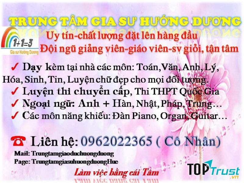 Trung tâm gia sư Hướng Dương