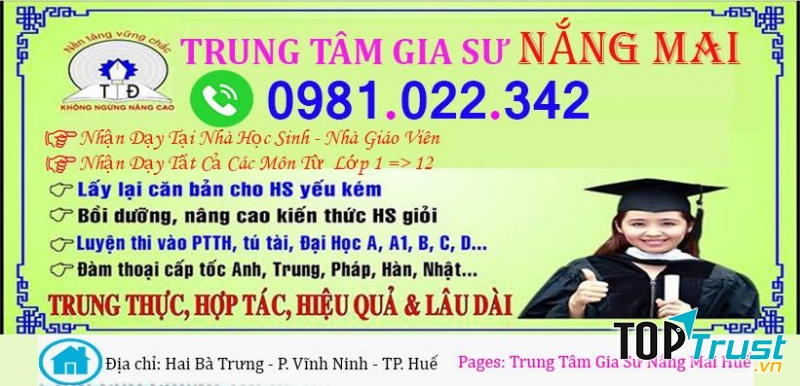 Trung tâm gia sư Nắng Mai