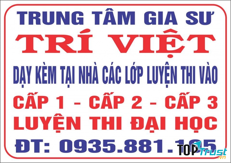 Trung tâm gia sư Trí Việt