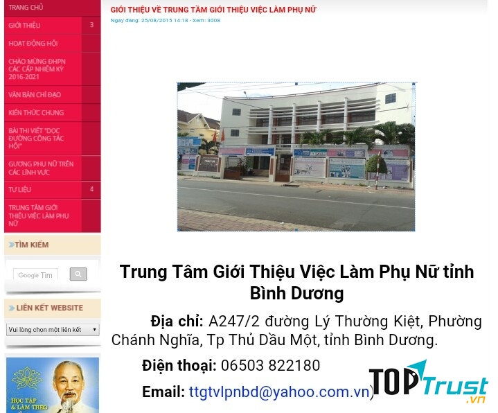 Trung tâm giới thiệu việc làm phụ nữ tỉnh Bình Dương