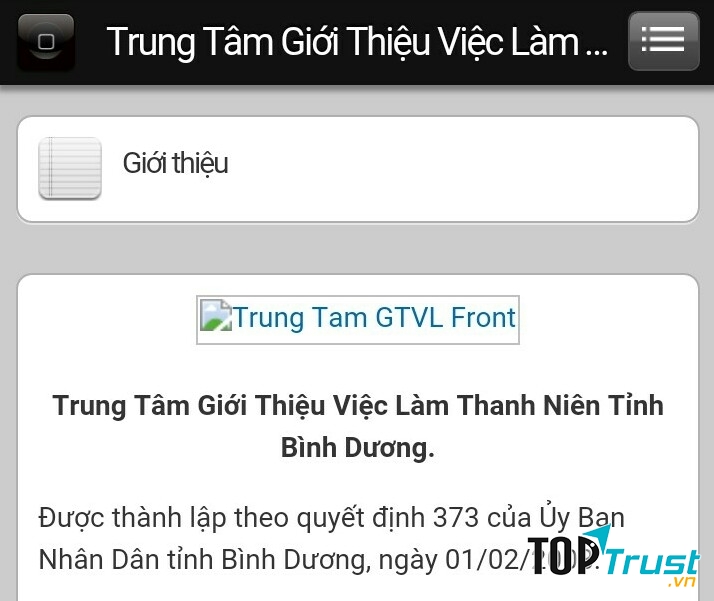 Trung tâm giới thiệu việc làm thanh niên Bình Dương