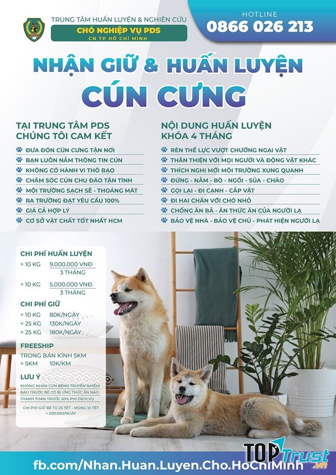 Trung tâm huấn luyện chó nghiệp vụ PDS