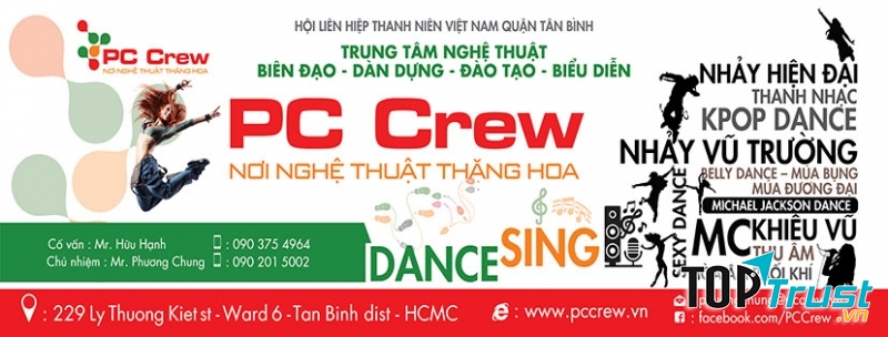 Trung Tâm khiêu vũ PC CREW đang là địa điểm học khiêu vũ ở TPHCM được yêu thích nhất trong giới trẻ