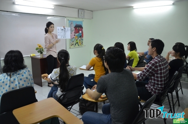 Lớp học tại Trung tâm Nhật ngữ Tri Thức Việt