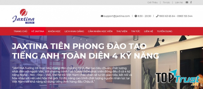 Trung tâm tiếng anh Jaxtina