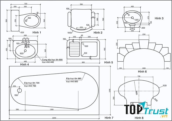 Bài tập cơ bản về AutoCAD.